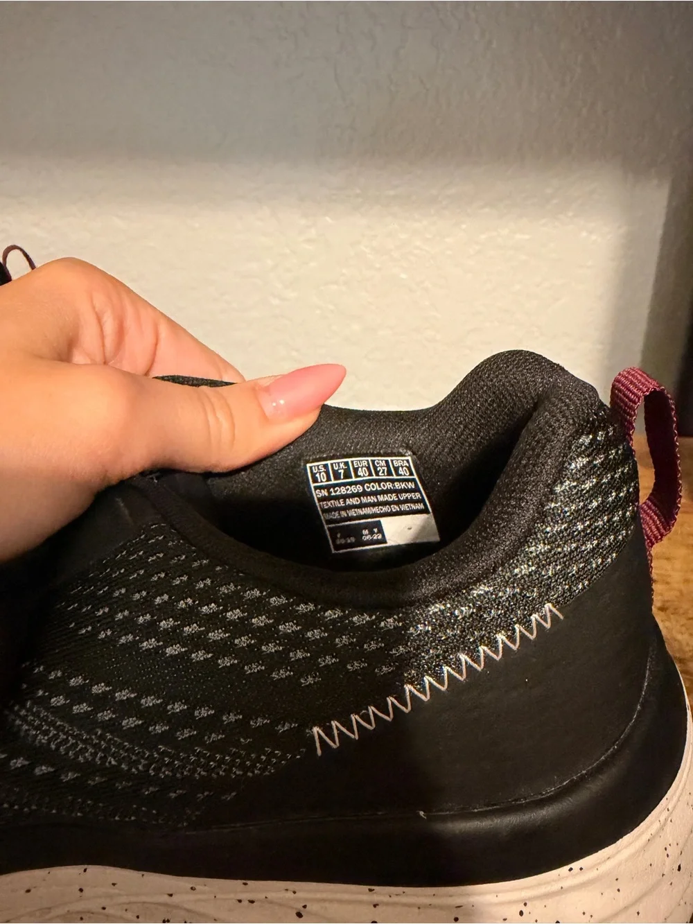 Women’s Black and Purple Running Sketchers